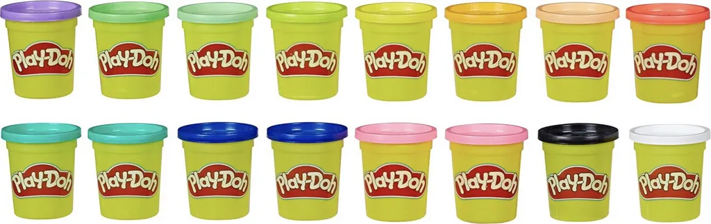 Play-Doh Megameter : Fini la Pâte Sèche avec 16 Pots de 112g de Rechange