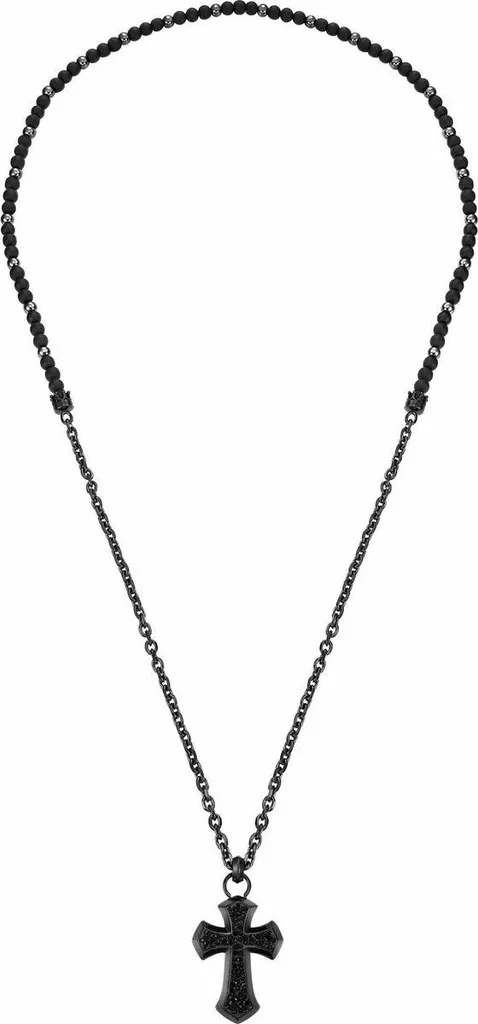Collana Police Uomo PEAGN0004906 - Acciaio Nero con Ciondolo Teschio