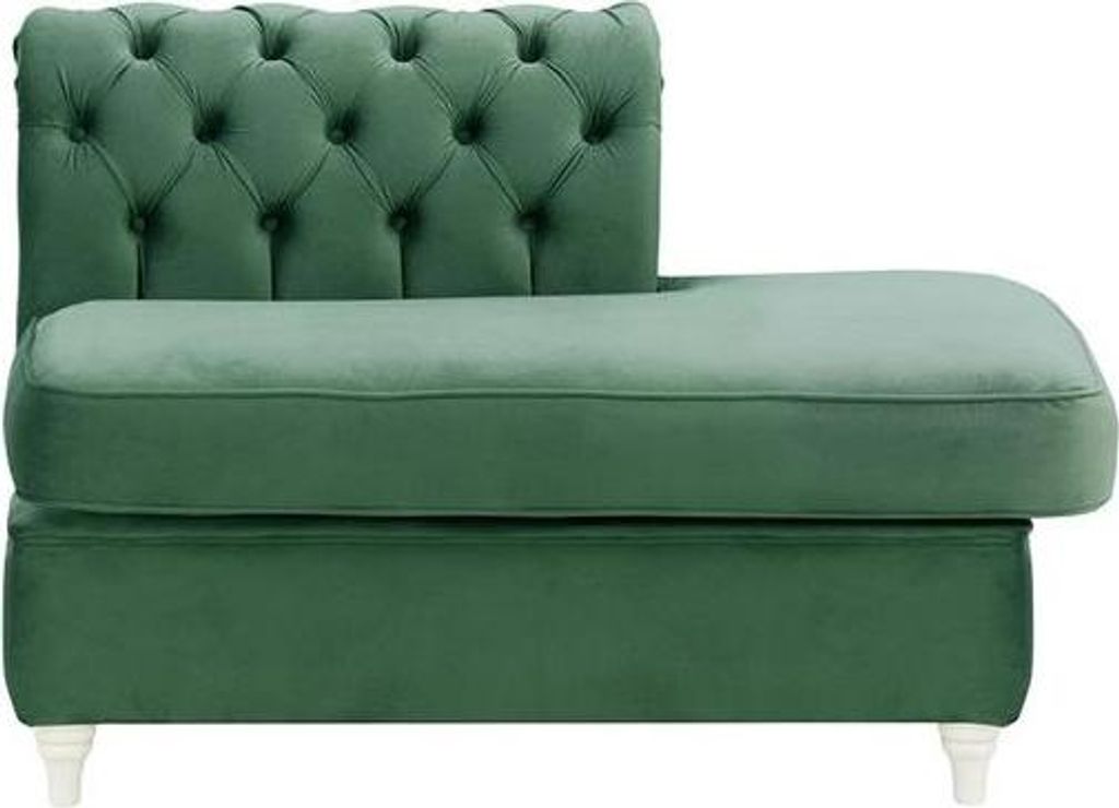 Chesterfield Modul - Abschlusselement rechteckig, rechts (ESR)-Velluto 12-white