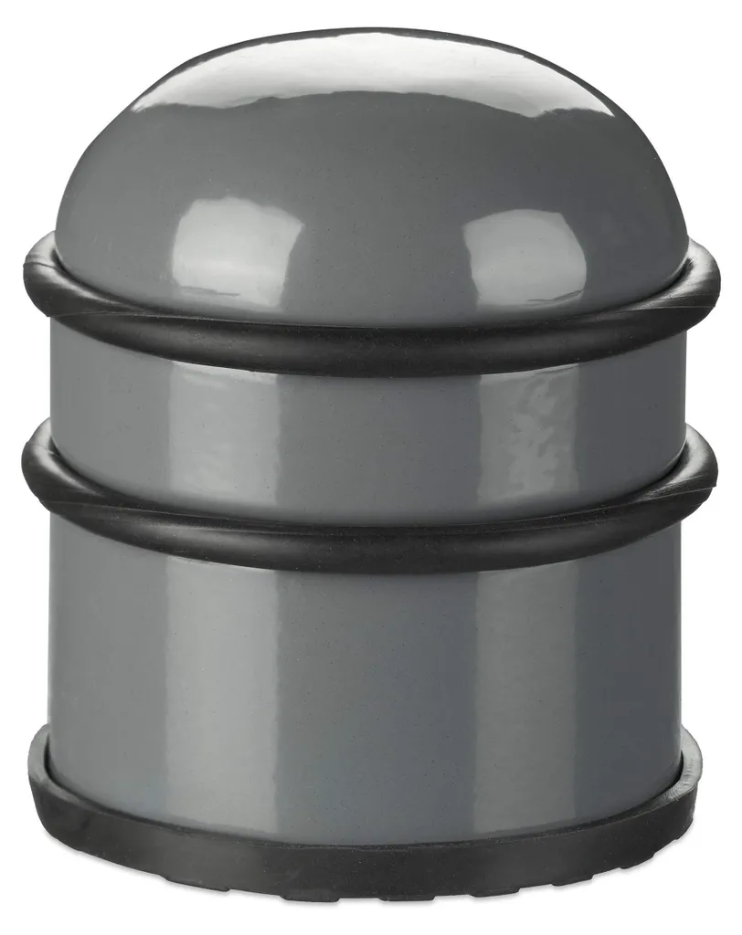 Cale-porte de sécurité pour fenêtre et porte en inox gris usage intérieur