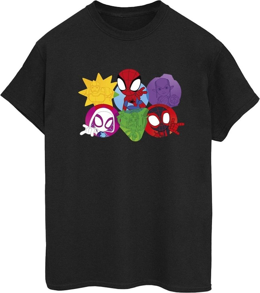 Marvel - "Spidey And His Amazing Friends" T-Shirt für Damen BI43984 (5XL) (Schwarz)