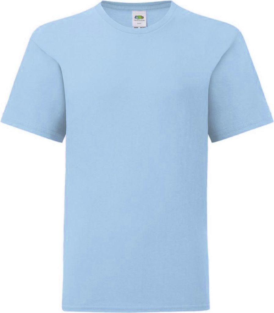 Fruit Of The Loom Jungen Iconic T-Shirt PC3388 (164) (Himmelblau)