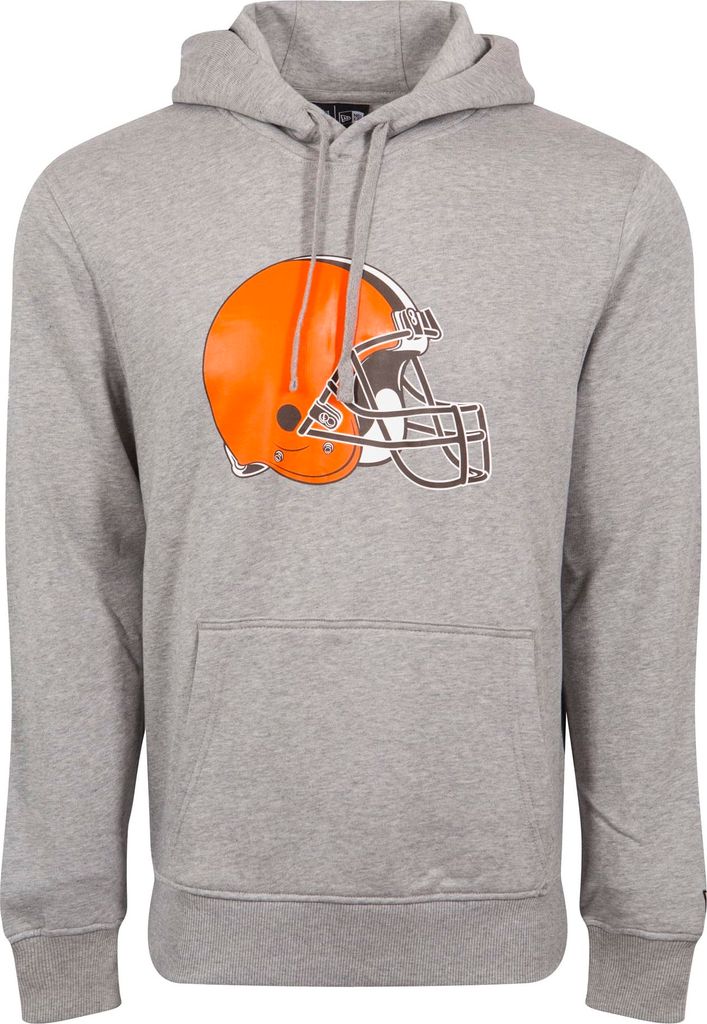 New Era Herren Hoodie NFL Cleveland Browns Logo grau M