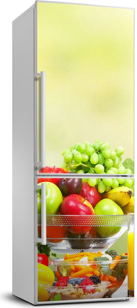 Tulup Kühlschrankdekoration - 70x190 cm - Aufkleber auf dem Kühlschrank - Gemüse und Früchte