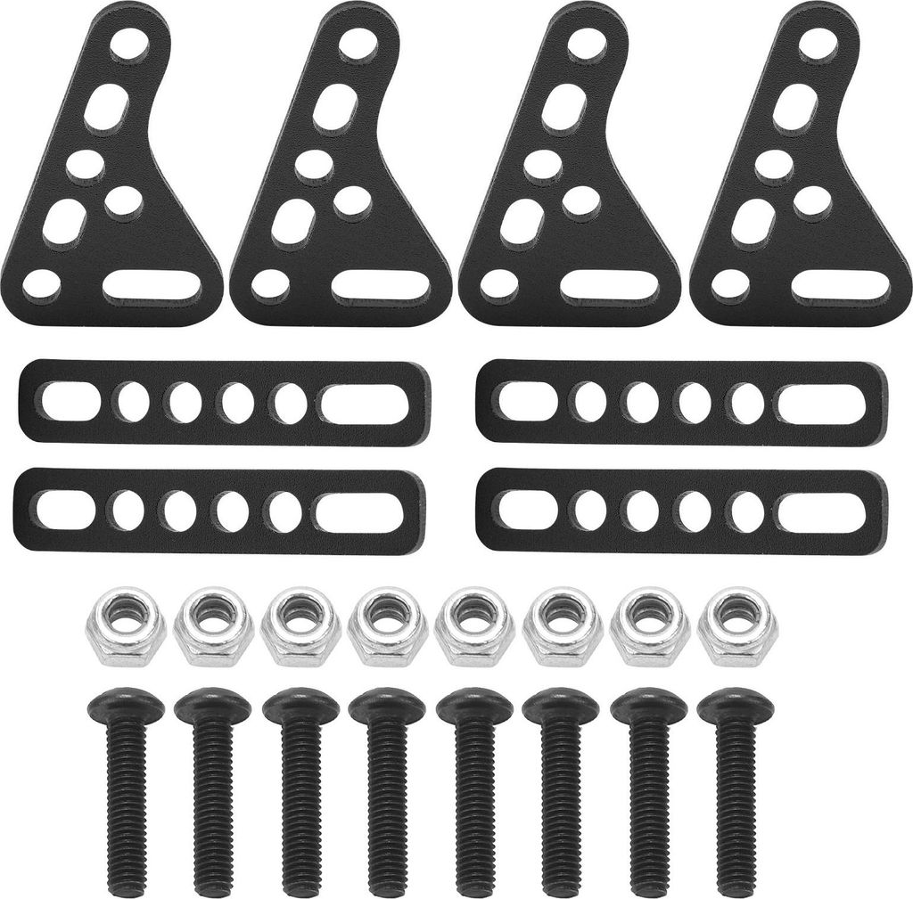 Aluminiumlegierung RC Stoßdämpfer -Dämpferhalterung für 1/8 1/10 1/12 1/16 Fernbedienungssteuerautos -Black