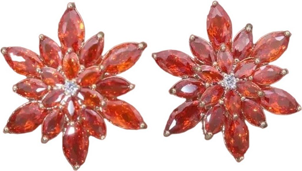 Stylische Faith Ohrringe in Rot – Nickel- und bleifrei KP28219