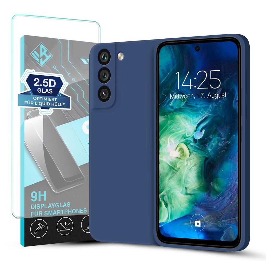 Hülle für Samsung Galaxy S21 FE mit 9H Displayglas Produktbild 