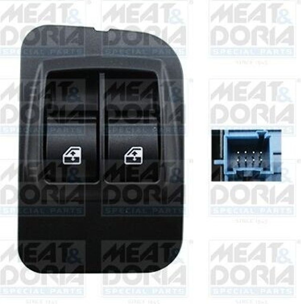MEAT & DORIA 26441 Fensterheberschalter für FIAT QUBO (225) Vorne Links Fensterheber Schalter