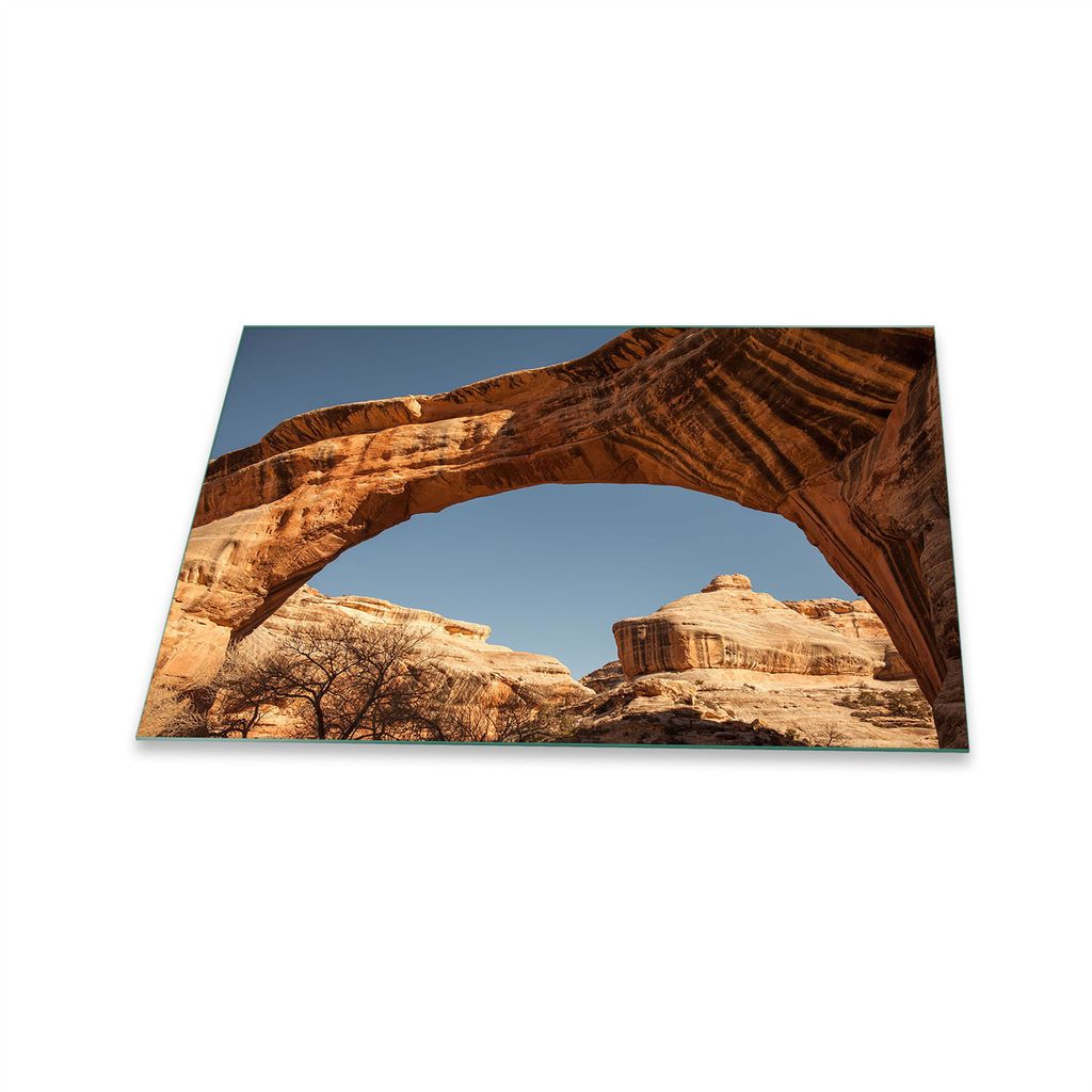 Herdabdeckplatte Glaskeramik 1 Teilig 80x52 Natur Braun Abdeckung Glas Spritzschutz