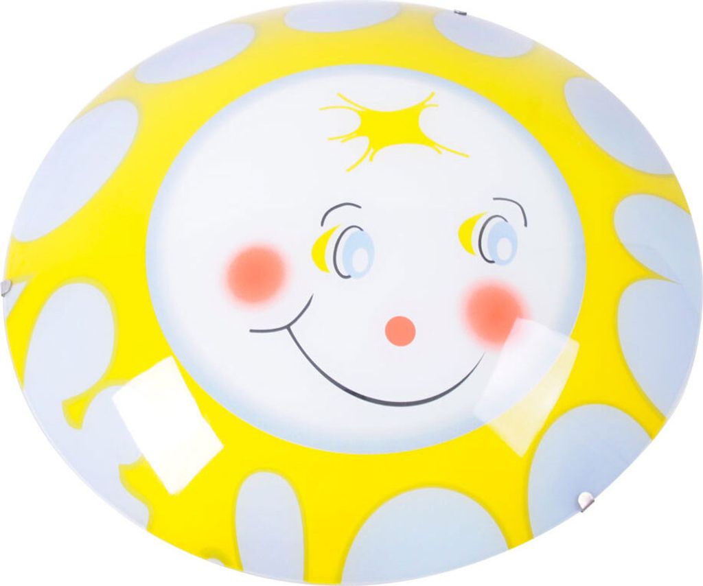 Deckenleuchte SUNNY für Kinderzimmer, farbenfroh, 38 cm Durchmesser, LED, 2 E27 Sockel