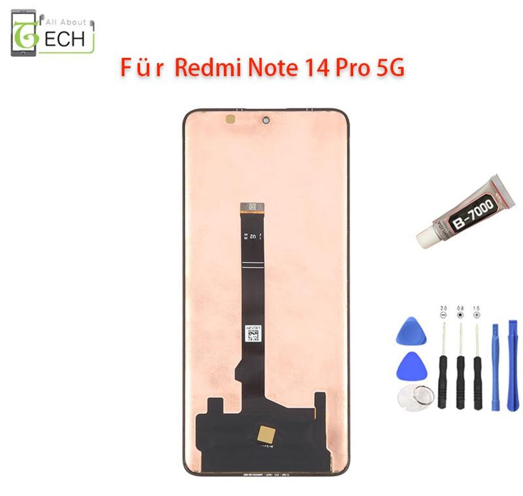 Original Xiaomi Redmi Note 14 Pro 5G 24090RA29G LCD Display Produktbild 