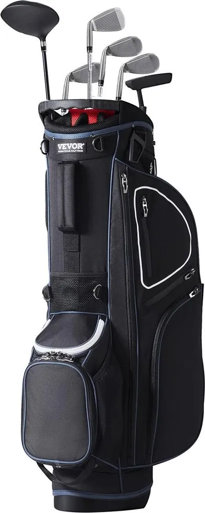 Sac de golf 14 compartiments et 11 poches 35 pouces bicolore de luxe