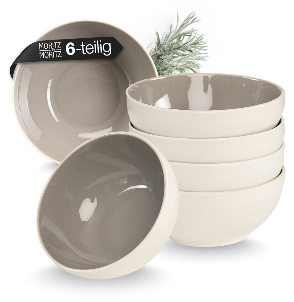 Moritz & Moritz CAVO Müslibowl 6er Pack - Stone Produktbild 
