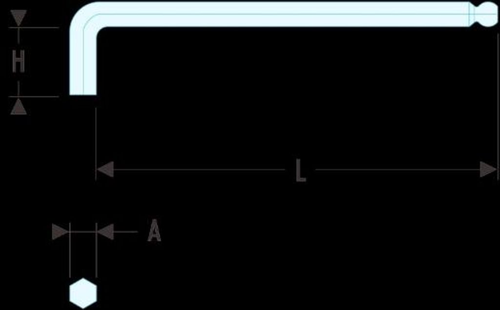 Facom Stiftschluessel lang Kugelkopf 4 mm