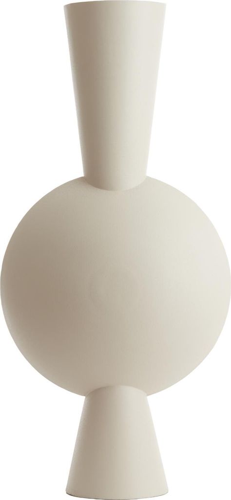Vase KAVANDU en métal crème – 47x26x100 cm Image du produit 