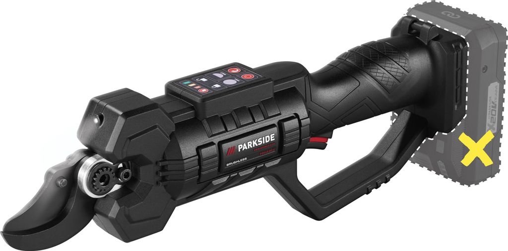 PARKSIDE PERFORMANCE® 20 V Akku-Astschere, ohne Akku und Produktbild 