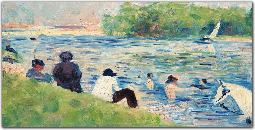 Coloray - Bild aus Glas - 120x60 cm - wanddekoration wohnzimmer glasblock mit bild gehärtetes Glas Dekoration Küche - Wasser Natur Menschen