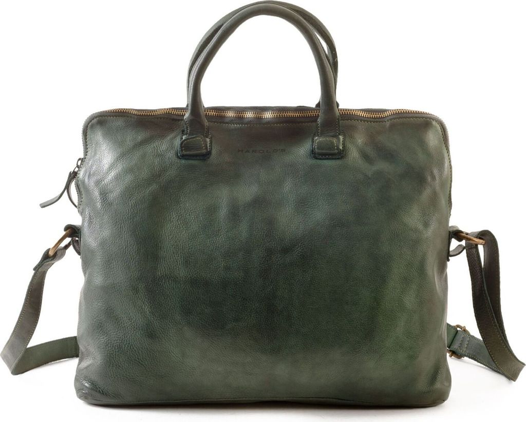 HAROLD'S Leder Businesstasche Laptoptasche mit Laptopfach Produktbild 