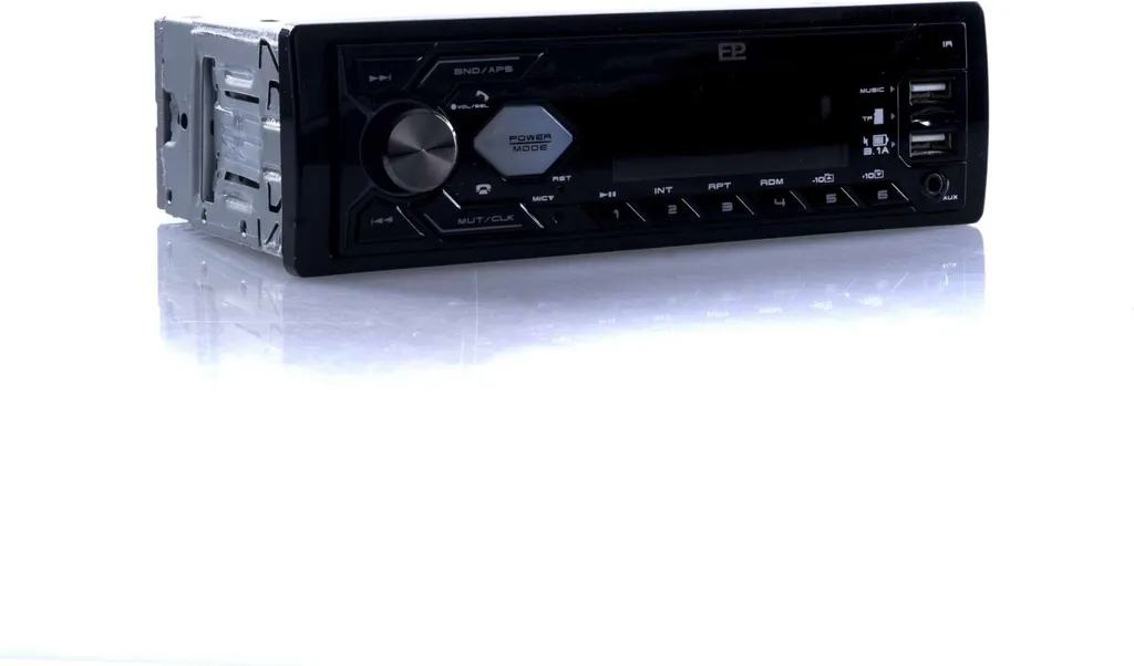 Autoradio Bluetooth USB SD Einparts avec éclairage LED rouge dynamique - 3