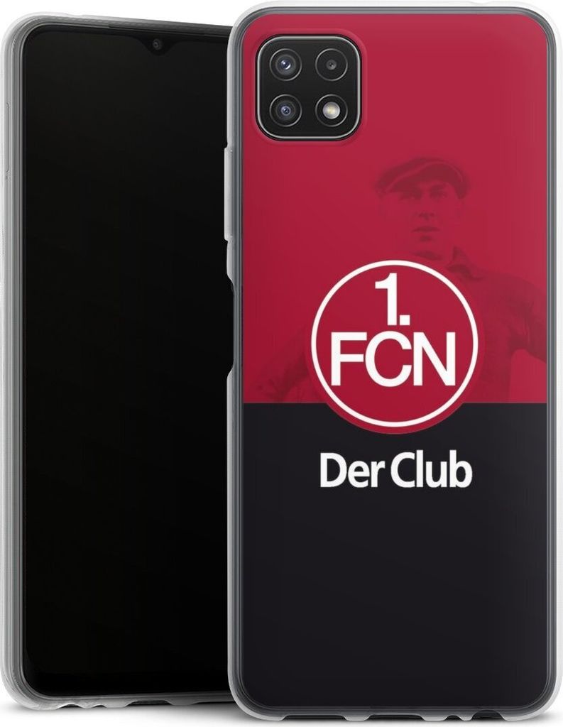 DeinDesign Handyhülle für Samsung Galaxy A22 5G Silikon Hülle Case Smartphone Schutzhülle 1. FC Nürnberg Der Club Offizielles Lizenzprodukt
