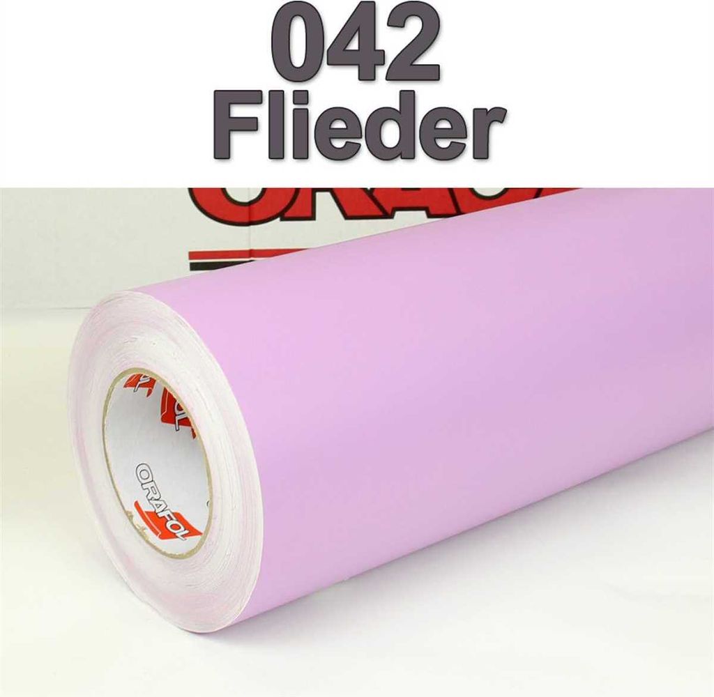 (6,95€/m²) Oracal Möbelfolie 042 Flieder Matt 31,5 cm Breite Laufmeterware selbstklebende Folie Plotterfolie Klebe Folie Oracal 631 matte Kü...