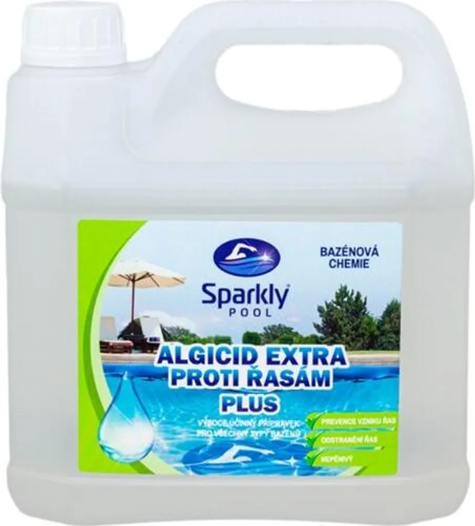 Algicide Extra Anti-Algues Plus 3 L Sparkly POOL - Formule Concentrée 938024