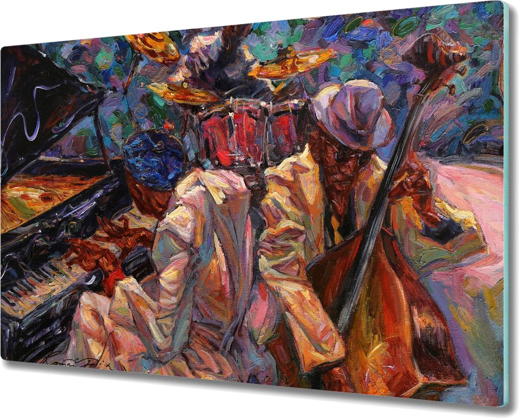 Coloray Schneidebrett Herdabdeckplatte 80x52 cm Kochplattenabdeckung Küchenbrett Hackbrett - Musik Klavier Schlagzeug
