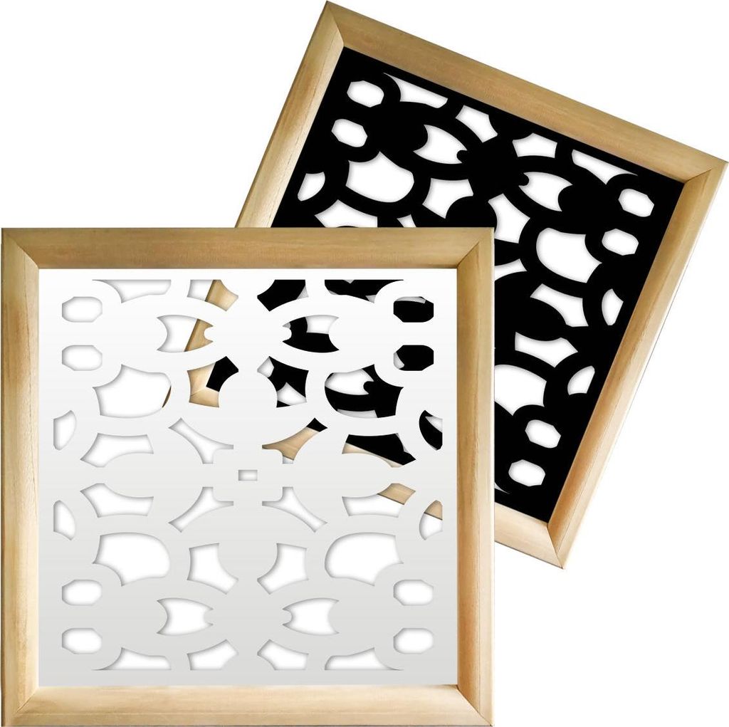 ANCHORAGE - Moduli Decorativi in holz e PVC 48x48 cm weiß