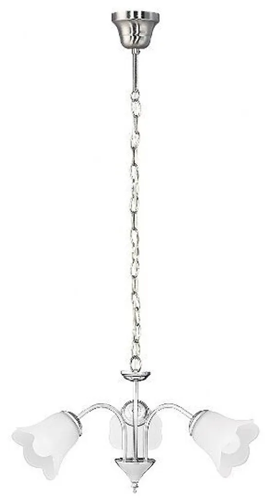 Lampada Sospensione Rafaella 3 Bracci Cromo | Lampadario Classico Salotto
