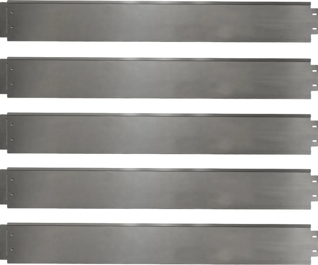 Bordurette de jardin flexible en métal argenté 100x14cm pack de 5m
