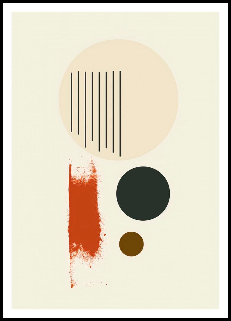 Plakat 70x100cm Symmetrische Saite