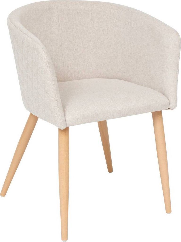 Dinnersessel "marlo" buche beige - Atmosphera créateur d'intérieur