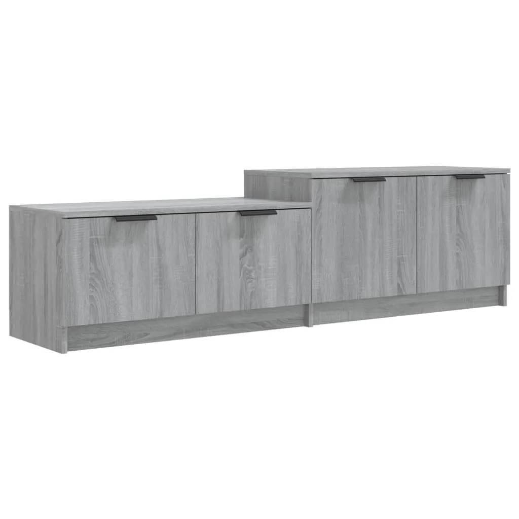 Meuble TV Gris Sonoma 158,5 cm en Bois d'Ingénierie Haute Qualité