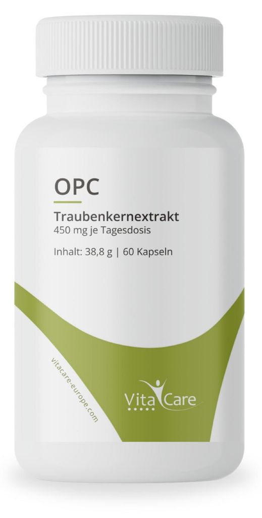 VitaCare OPC Traubenkernextrakt, 60 hochdosierte Kapseln, Produktbild 