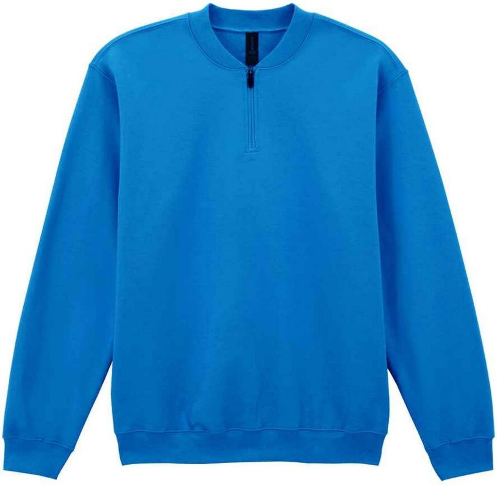 Gildan - "Softstyle" Sweatshirt mit kurzem Reißverschluss für Herren/Damen Uni PC7807 (S) (Königsblau)