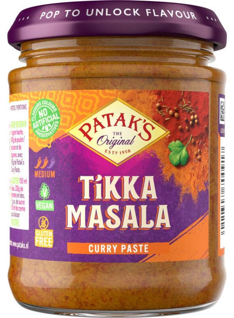 Patak's Tikka Masala Paste 165g – Aromatische indische Produktbild 