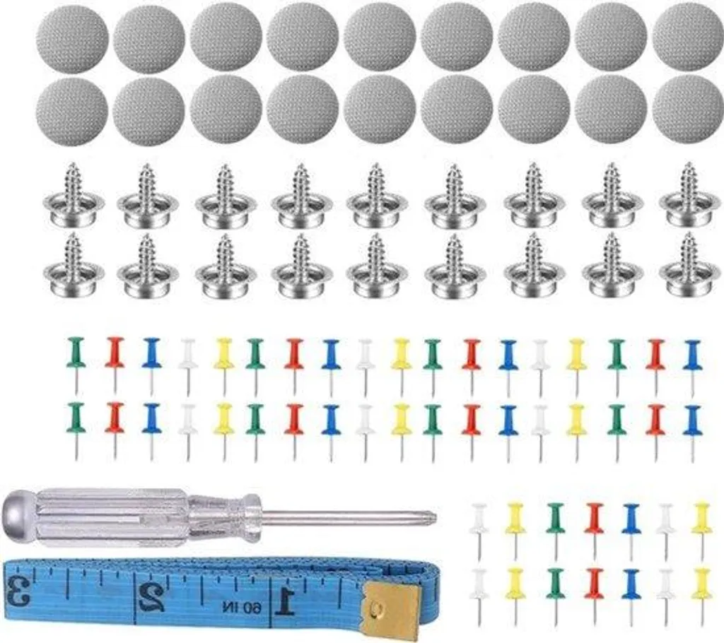 Kit de Réparation de Toit de Voiture 70 Pièces Universel avec Pinces