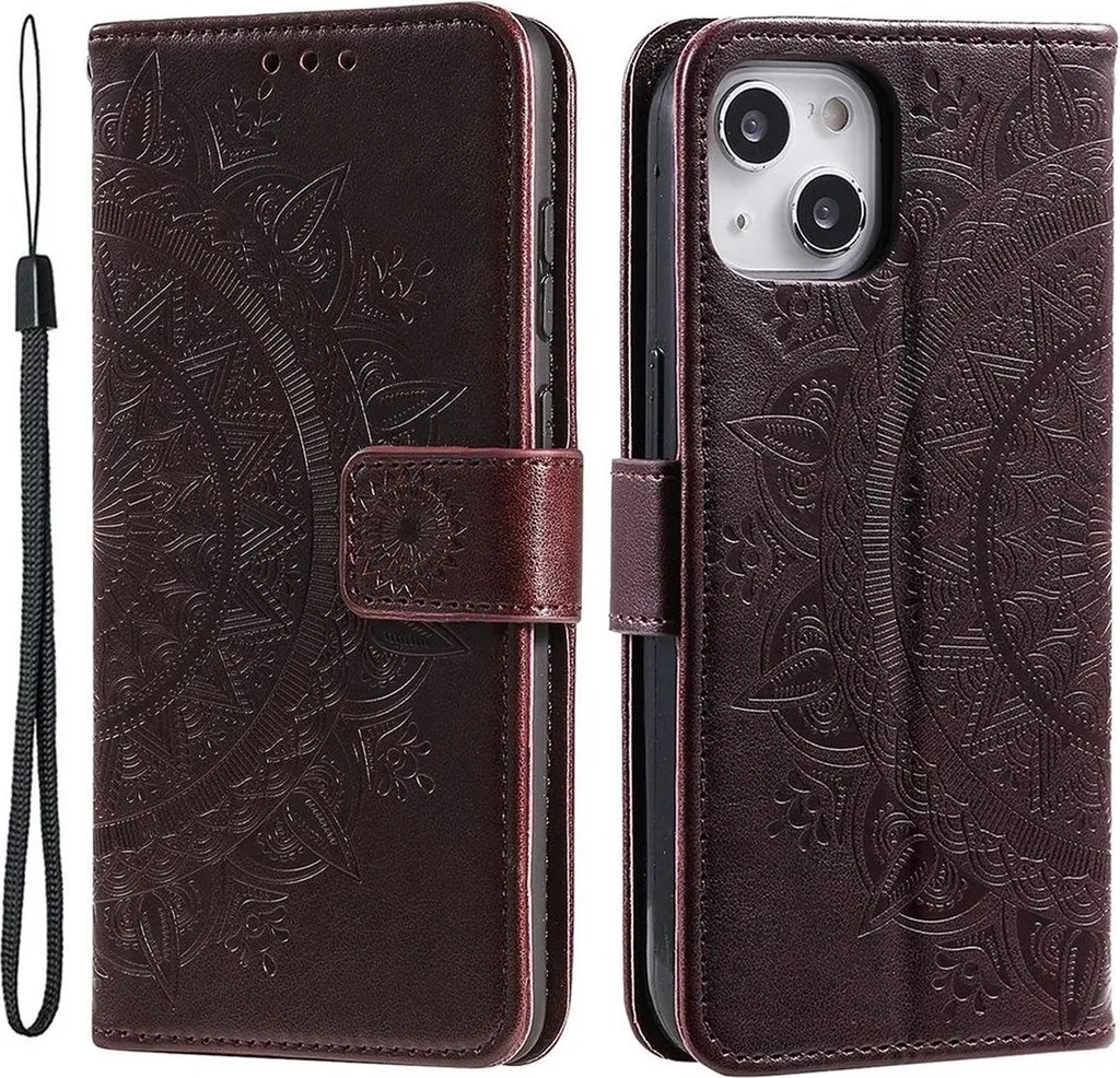 Verco Flip Cover Per IPhone 14 Plus - Custodia A Libro In Pelle Sintetica Con Chiusura Magnetica, Protezione Antiurto, Nero