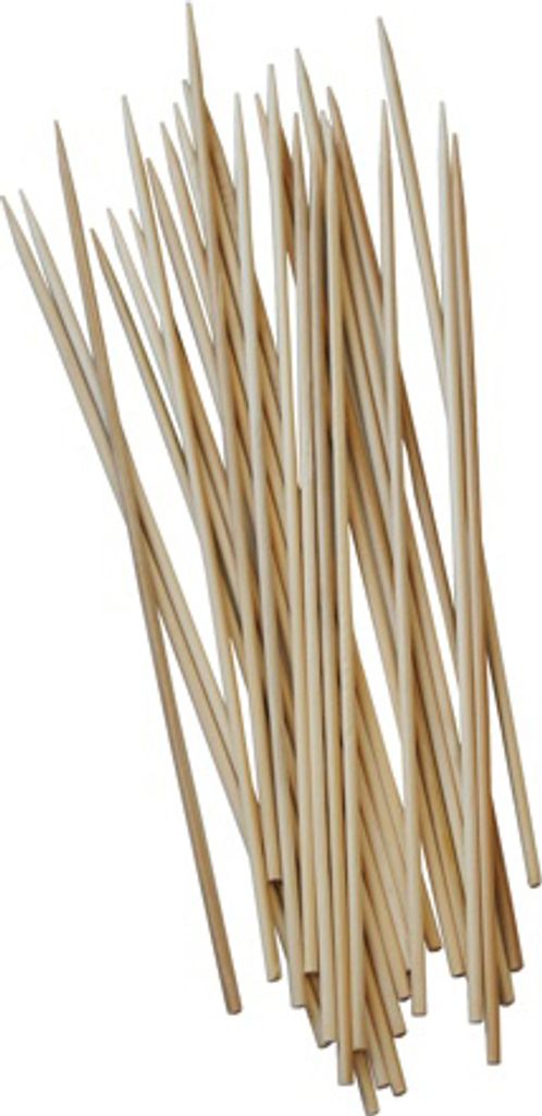 Papstar Schaschlikspieße, Bambus Ø 2,5 mm 20 cm, 24 x 200 Stück