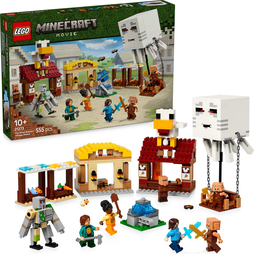 LEGO Minecraft Balón v podobe Ghasta a útok na dedinu, Obrázok produktu 