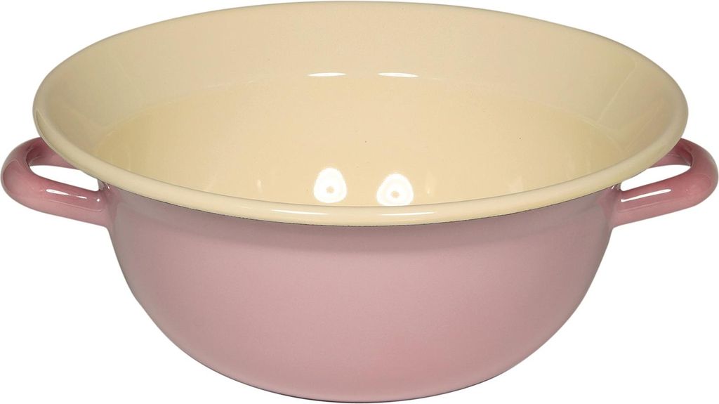 Riess Emaille Miniweitling Ø 14 cm Schüssel mit Henkel rosa Produktbild 