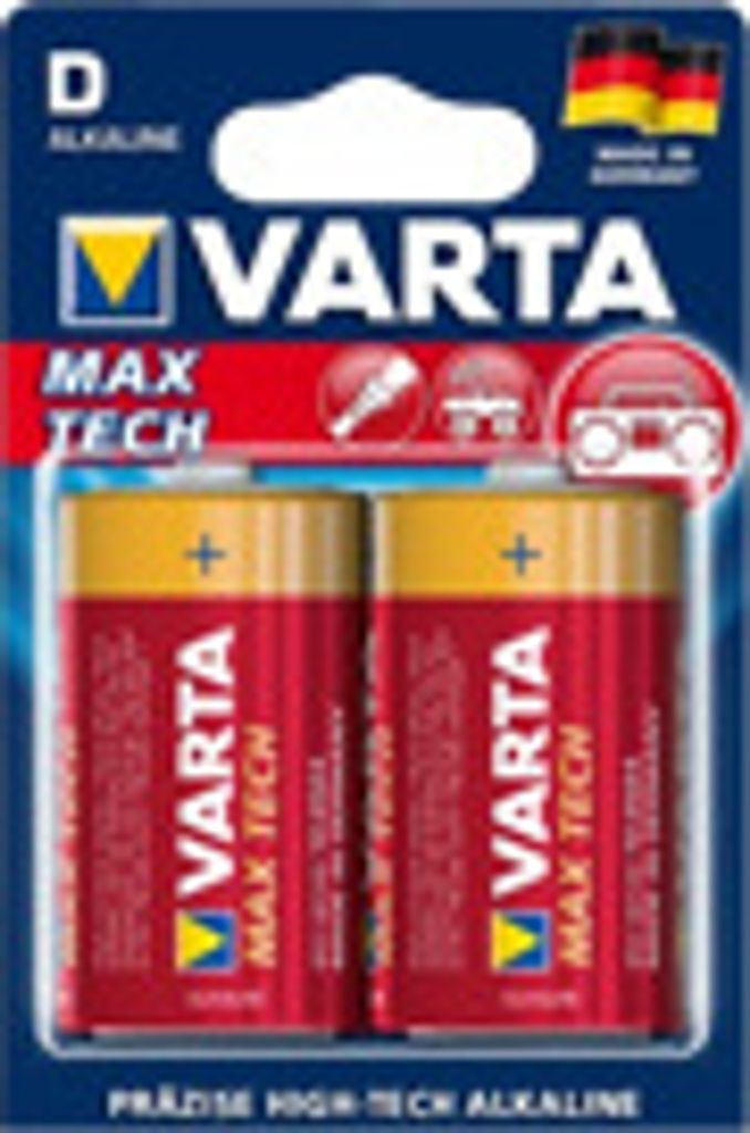 Varta Max Tech D 2er Blister Produktbild 