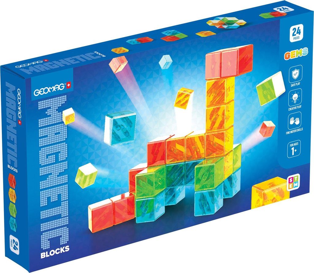 Geomag Gems Magnetblöcke 24St