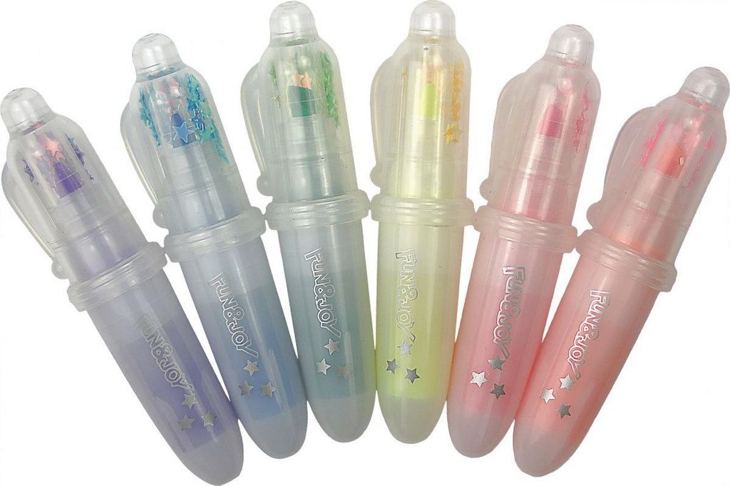 Mini-Highlighter 6 Farben im Folienetui Fun&Joy