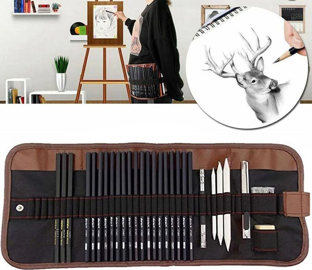 29PCS tužka Set kreslení skicování uhlí tužka umění Obrázek produktu 