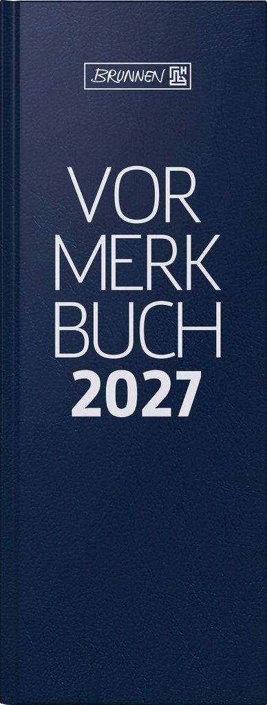 2027 BRUNNEN Vormerkbuch 11x30cm 2S/1T Produktbild 