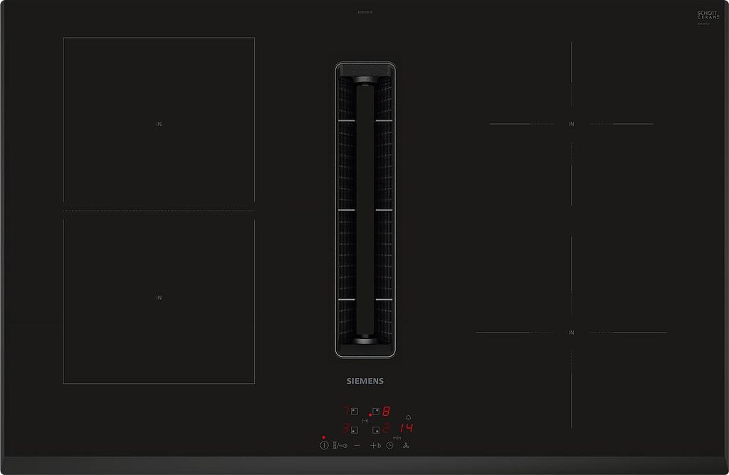 Siemens Set EQ527EA6BZ Set Backofen Deep Black Inox HB237GBB3 + Induktionskochfeldabzug ED851BS16E