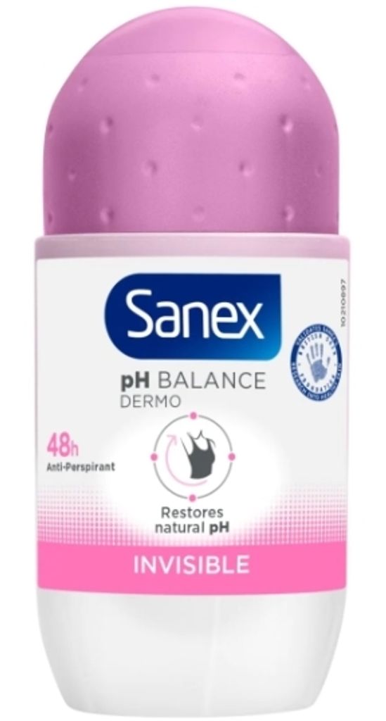 Sanex Desodorante Rollon 50 Invisible