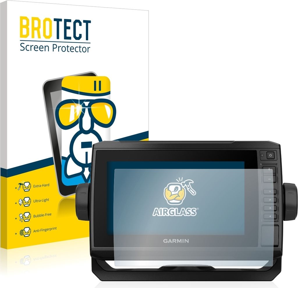BROTECT Schutzglas für Garmin ECHOMAP UHD 72cv Schutzfolie Panzer Folie Glas Display Schutz klar