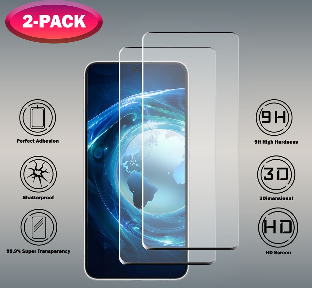 2-Pack Samsung Galaxy S23 Plus - Gehärtetes Glas 9H - Hochwertiger 3D-Displayschutz